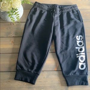 Adidas 3 1/4 length sweat pants